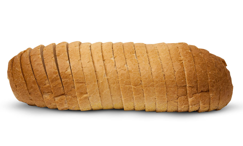 Crusty white sliced loaf