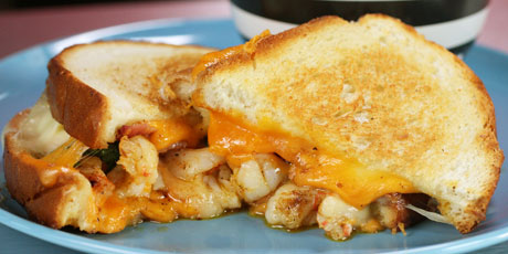 shrimp grilled cheese, Food Network